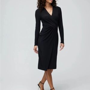 White House Black Market Black Wrap Dress